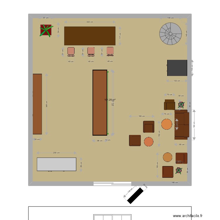 café marketing. Plan de 0 pièce et 0 m2