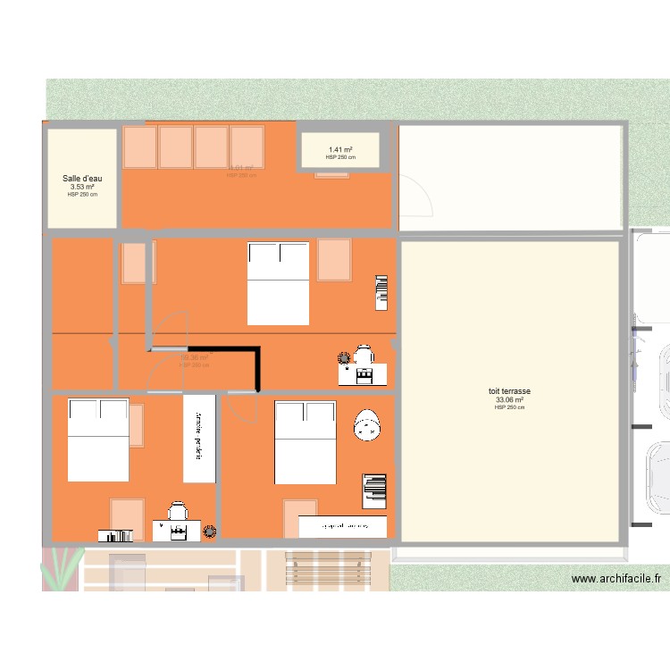 ETAGE 1. Plan de 0 pièce et 0 m2