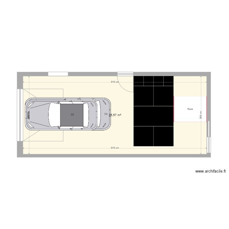 Garage. Plan de 0 pièce et 0 m2