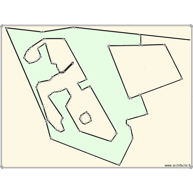PLAN DE MASSE YRONDU . Plan de 5 pièces et -2219 m2