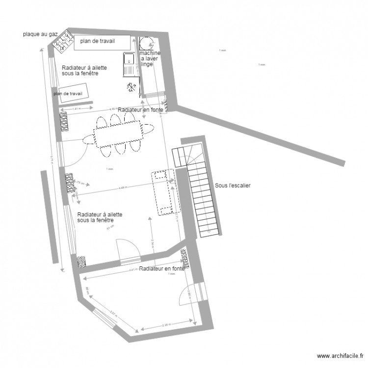 rdc vrai cote apres3. Plan de 0 pièce et 0 m2