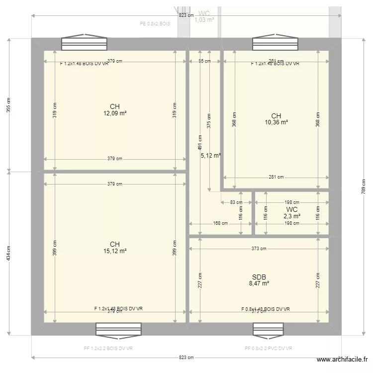 laran&eacute;. Plan de 