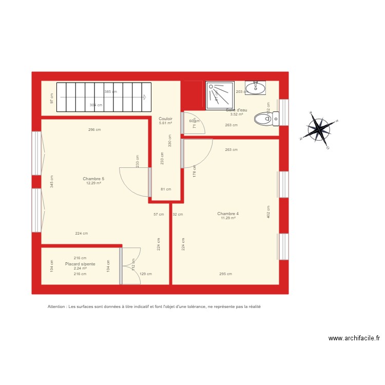 BI 3156 2ème étage coté. Plan de 0 pièce et 0 m2