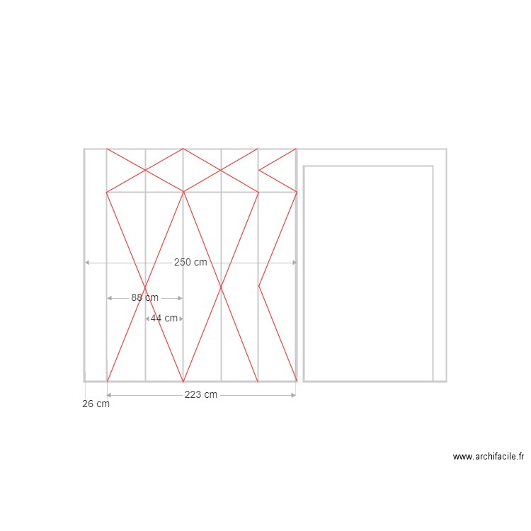 placard chbre 1 ext. Plan de 0 pièce et 0 m2