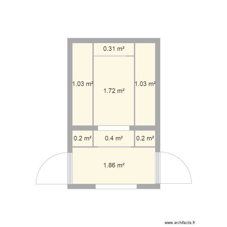 DRESSING. Plan de 0 pièce et 0 m2