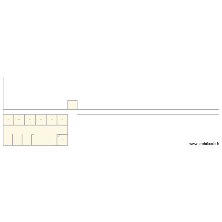 Retraite. Plan de 9 pièces et 221 m2
