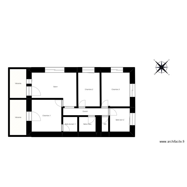 lautard. Plan de 12 pièces et 80 m2