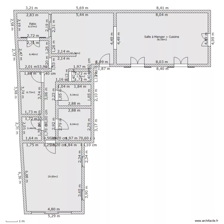 Pavillon à Tavel. Plan de Pavillon à Tavel. Plan de