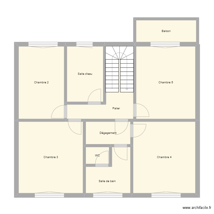 Maison Etage. Plan de 0 pièce et 0 m2