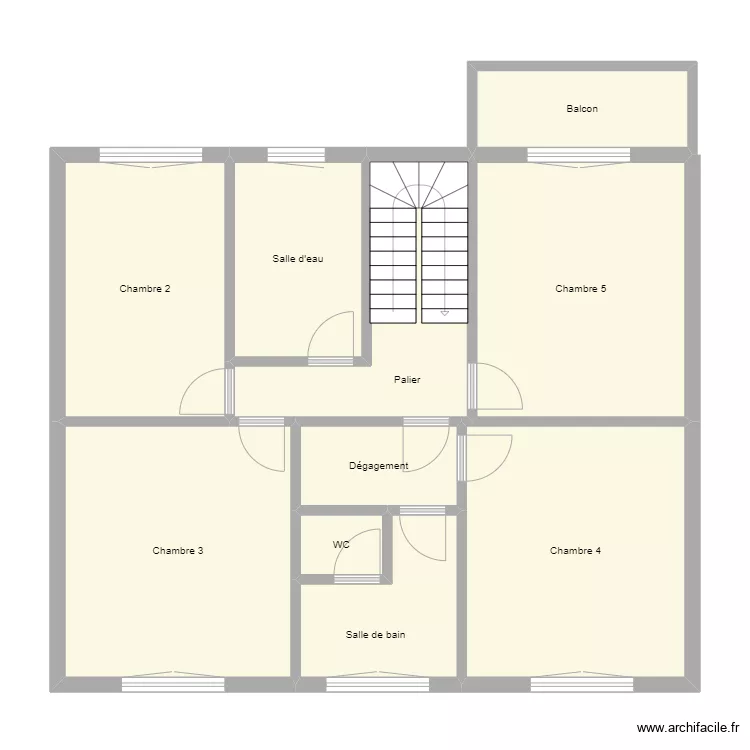 Maison Etage. Plan de 