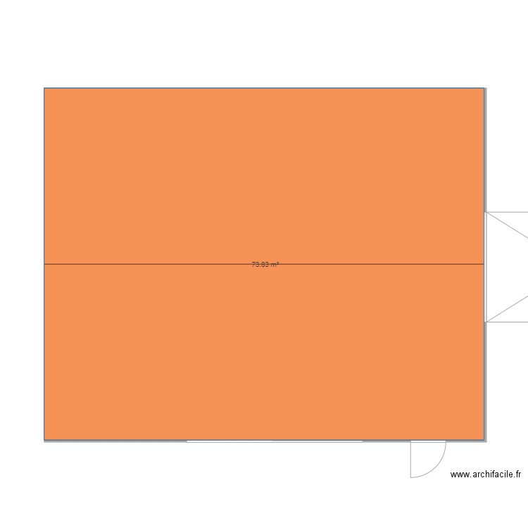 Plan garage. Plan de 0 pièce et 0 m2