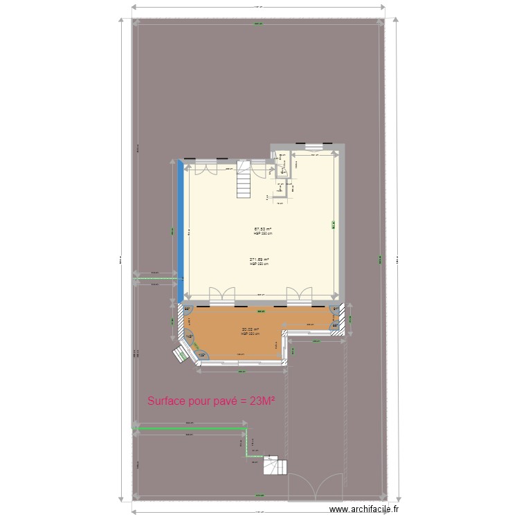 Plan TERRASSE 1. Plan de 0 pièce et 0 m2