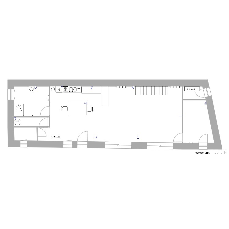 Maison cloison. Plan de 0 pièce et 0 m2