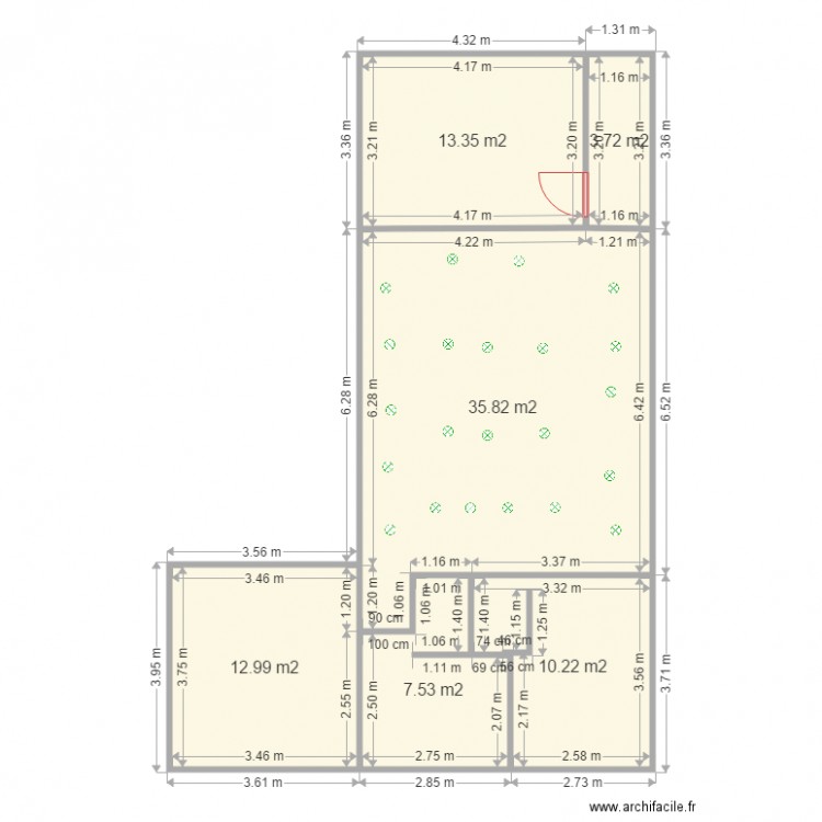 Gilbert Gambetta. Plan de 0 pièce et 0 m2