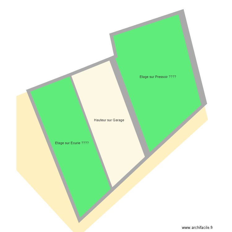 5 Etage Plan état des lieux pour Géraldine et Notaire. Plan de 0 pièce et 0 m2
