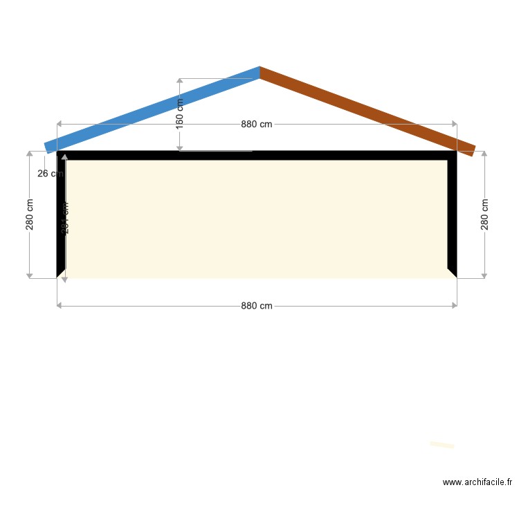 pignon conasse. Plan de 0 pièce et 0 m2