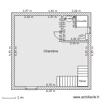 case carr&eacute;e partie nuit &eacute;tage