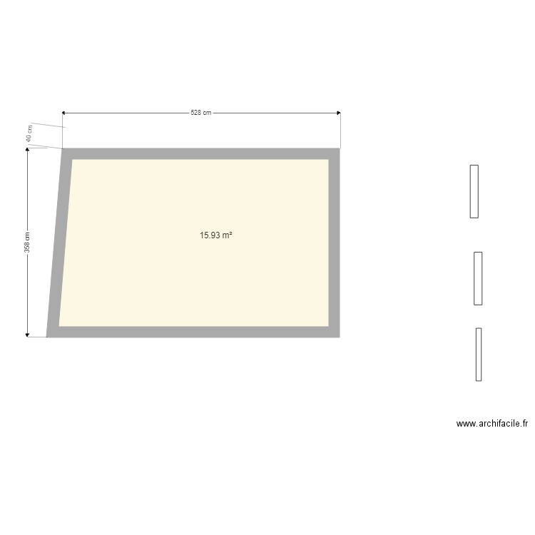 matériau. Plan de 0 pièce et 0 m2