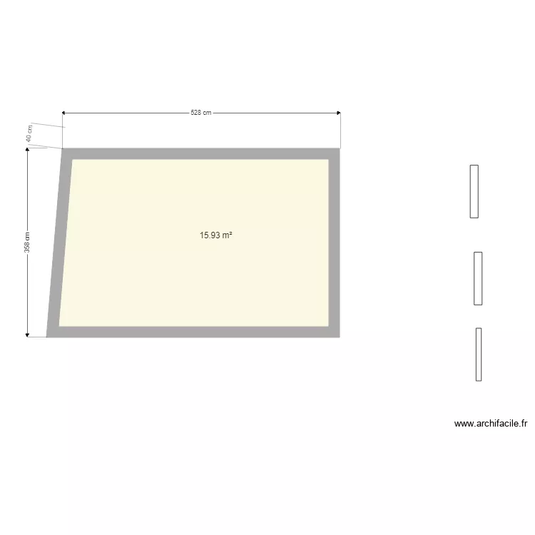 mat&eacute;riau. Plan de 