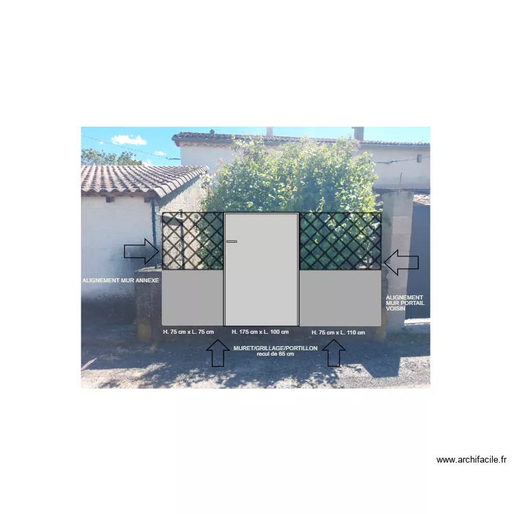 PHOTO DESSIN MURET. Plan de PHOTO DESSIN MURET. Plan de