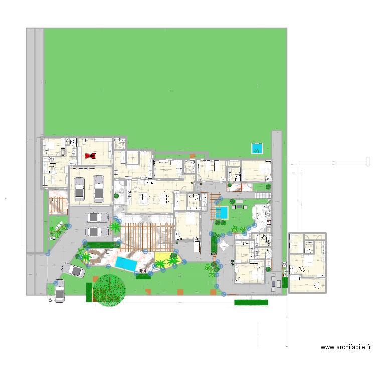maison MU1 gd v0,4. Plan de 55 pièces et 2023 m2