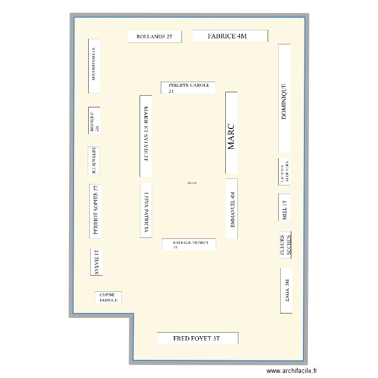 AUXONNE. Plan de 1 pièce et 334 m2