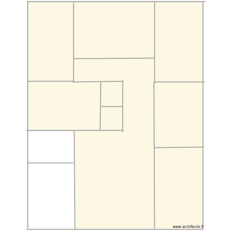 MAISON 1. Plan de 3 pièces et 310 m2