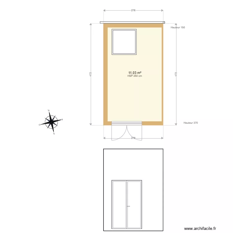 Cabanon470300 . Plan de 