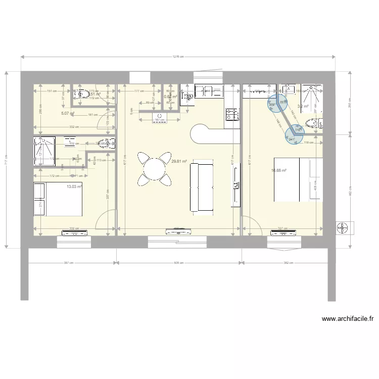maison 70m2a. Plan de 