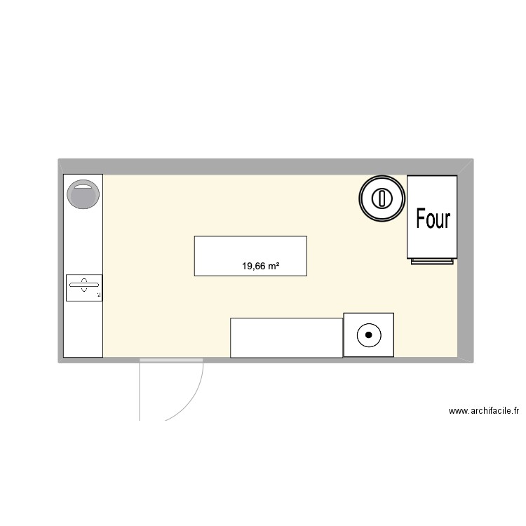 point chaud. Plan de 0 pièce et 0 m2