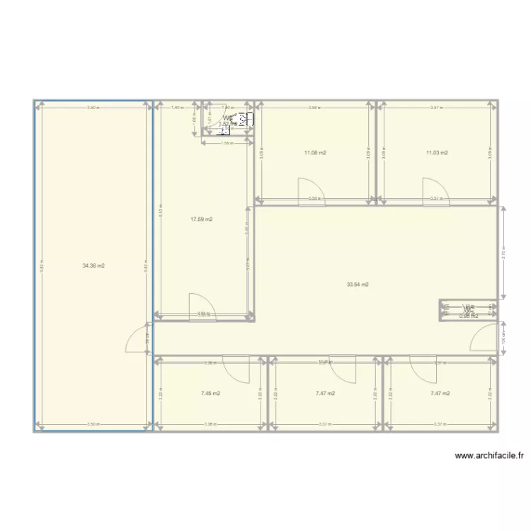 FMI partie sinistr&eacute;e projet. Plan de 
