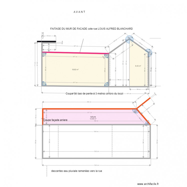 DP COUPES BEGLES avant Milieu. Plan de 0 pièce et 0 m2