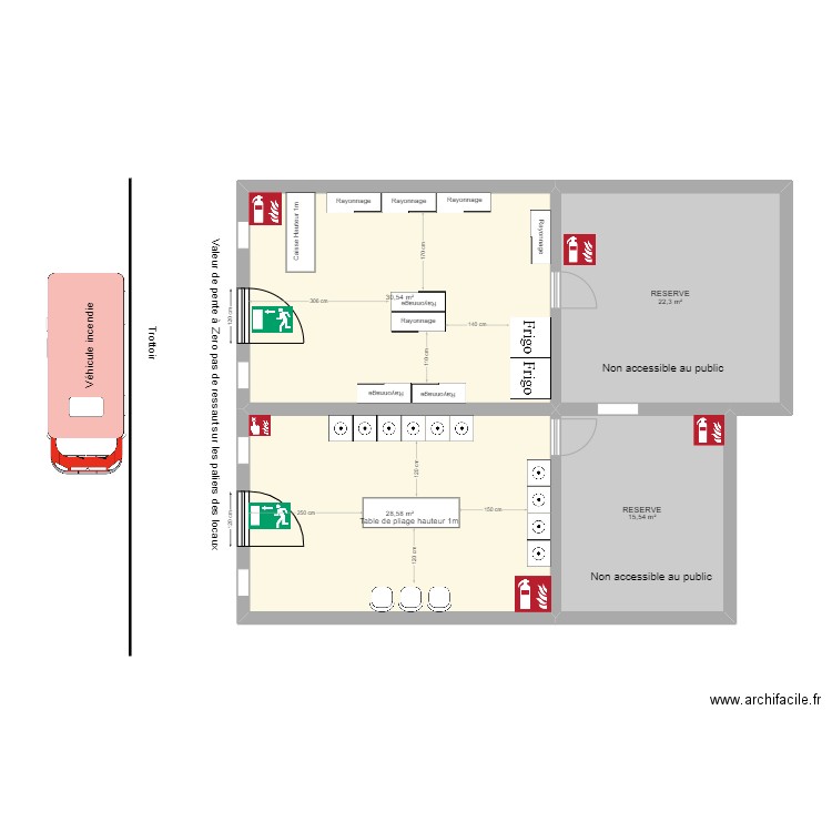 Laverie Nogent SSI. Plan de 4 pièces et 97 m2