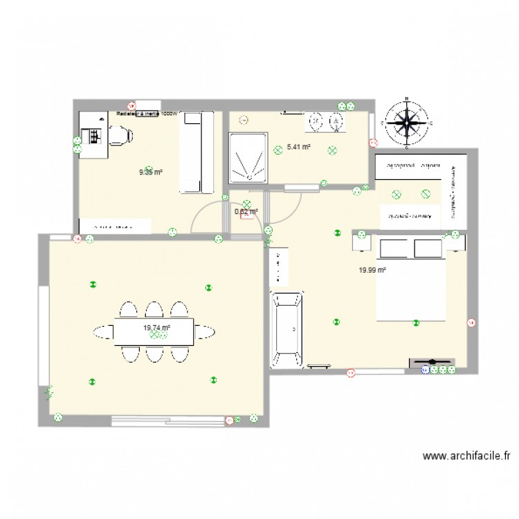 extension ok 1. Plan de 0 pièce et 0 m2