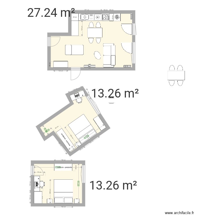 502 canapé separe. Plan de 0 pièce et 0 m2