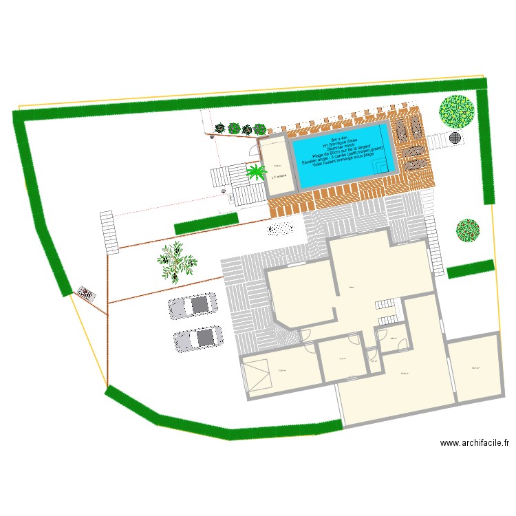 Agnelas piscine v7. Plan de 0 pièce et 0 m2