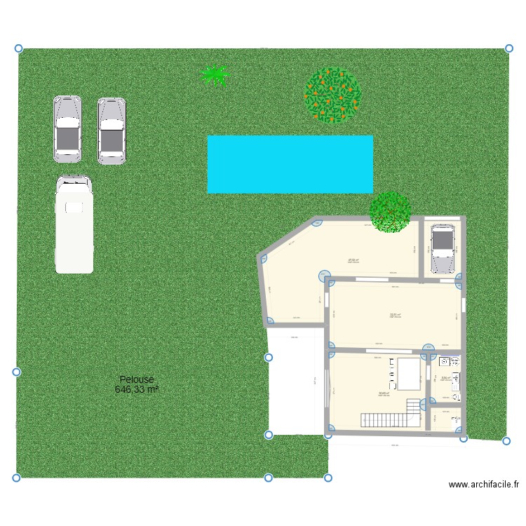 pais. Plan de 0 pièce et 0 m2