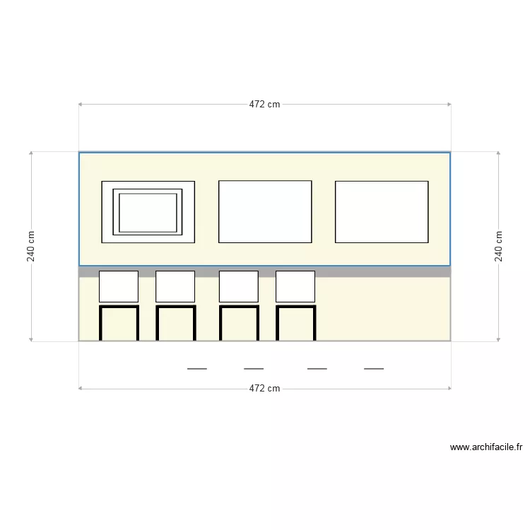 D&eacute;co Mur Flaurus. Plan de 