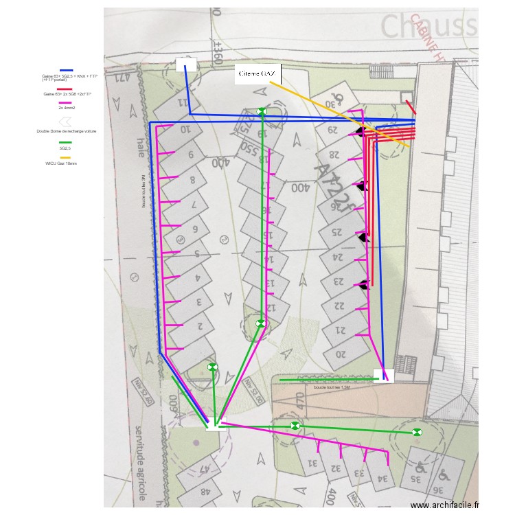 parking sud elec. Plan de 0 pièce et 0 m2