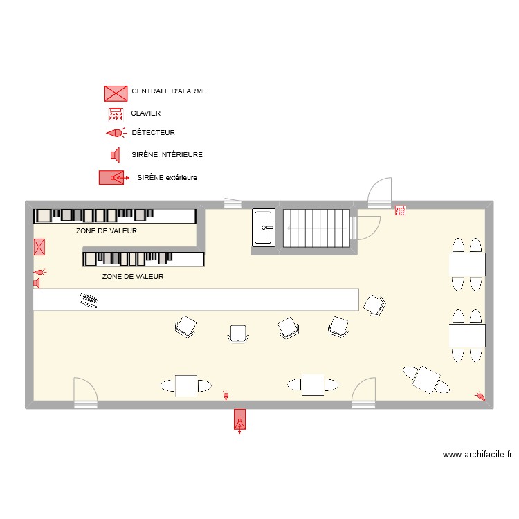 TABAC LE K'NOU ALARME. Plan de 0 pièce et 0 m2