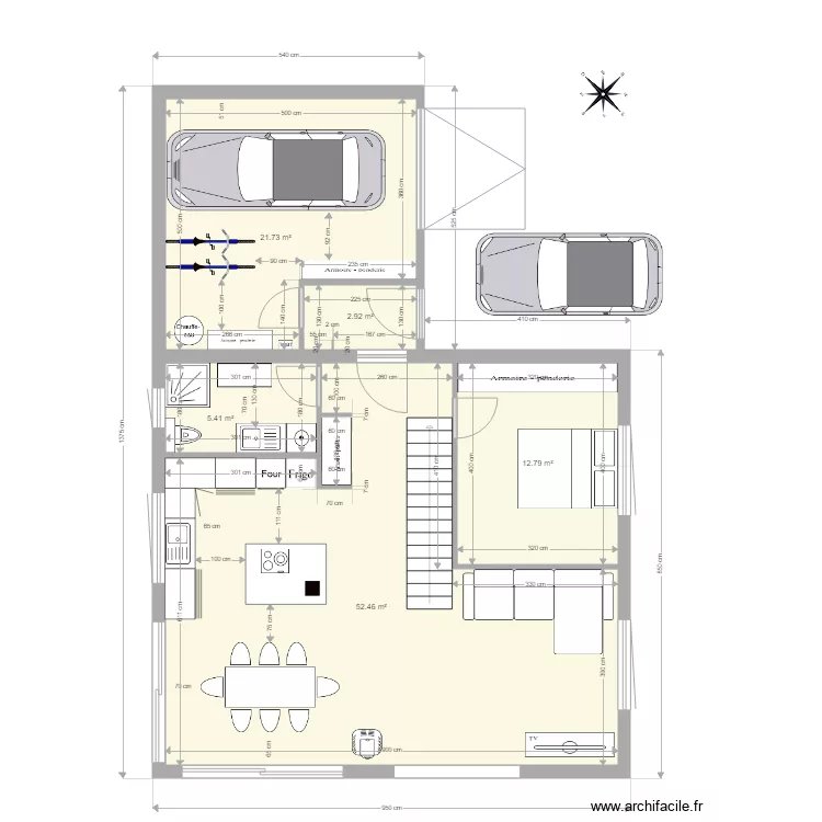 Projet Chez Ranquin. Plan de 