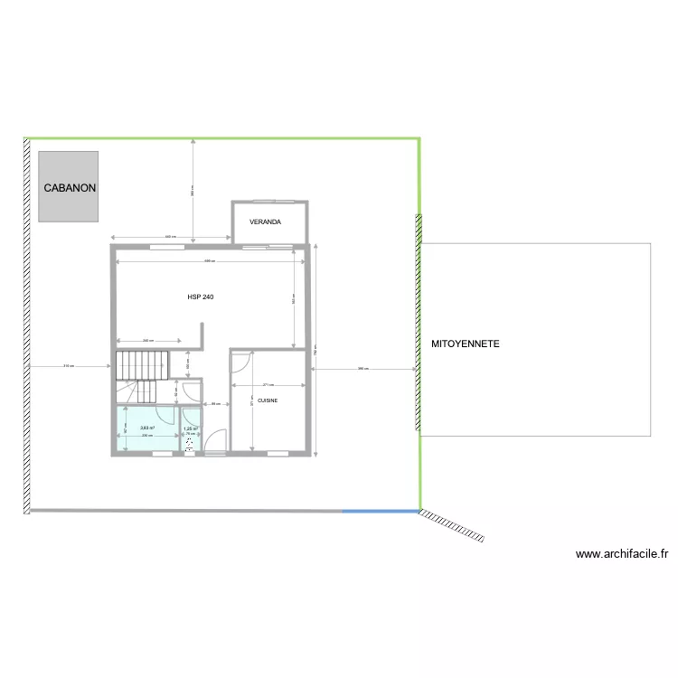 CARANTEC RDC EXISTANT . Plan de 