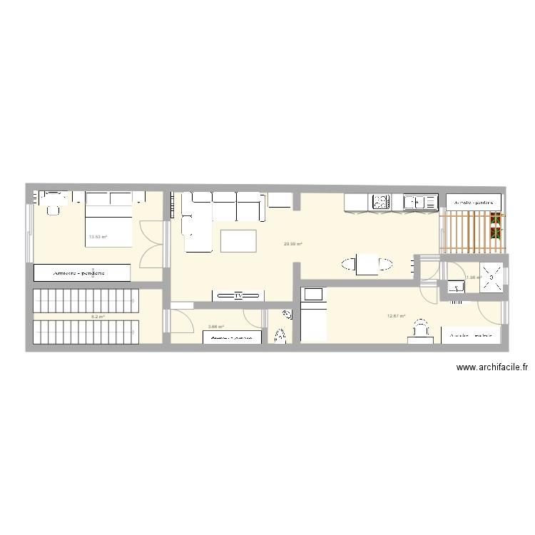 vanderstichelen 2ième 2. Plan de 0 pièce et 0 m2