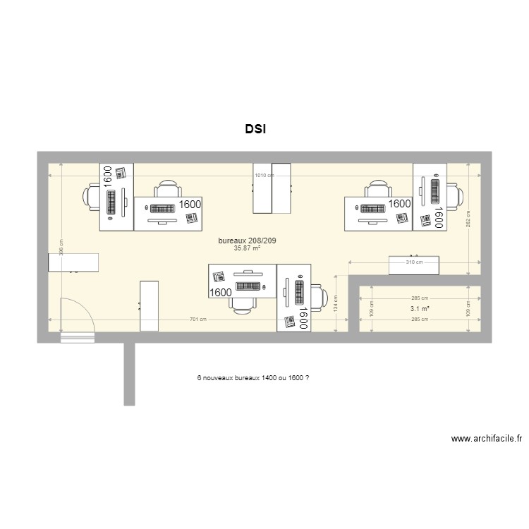 DSI 208. Plan de 0 pièce et 0 m2