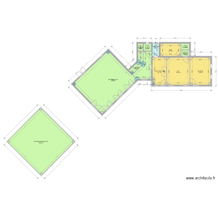 DERNIER PLAN APPROUVE POUPOUNE 1. Plan de 12 pièces et 145 m2