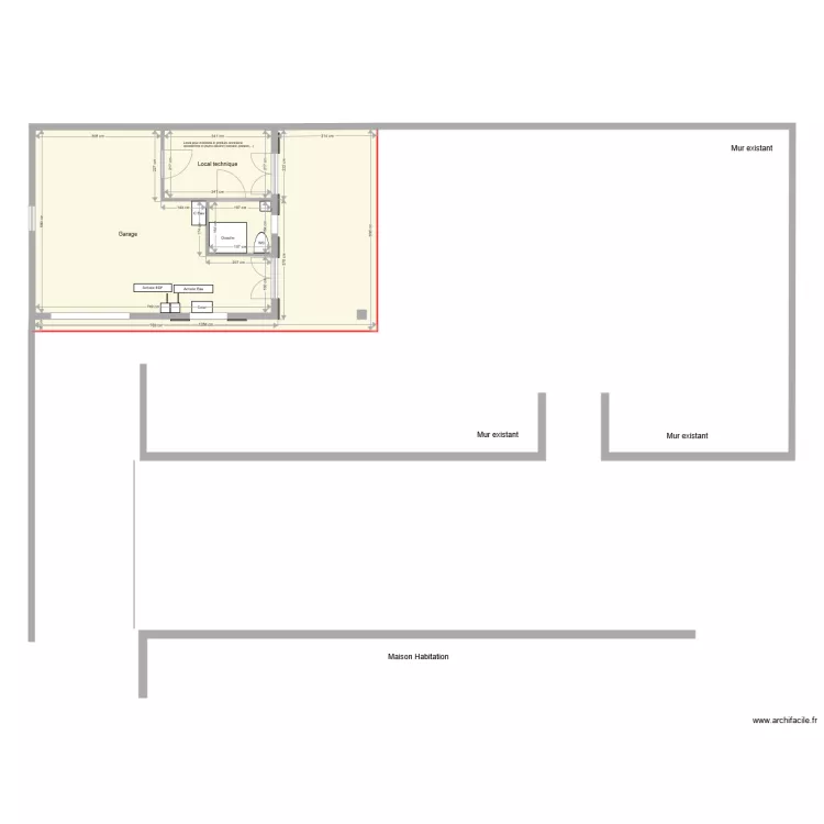 GARAGE INTERIEUR 2017 bis. Plan de 
