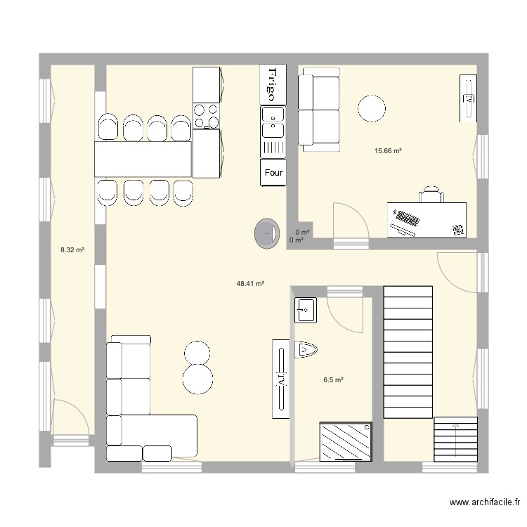 blotzheim 1 maison RDC version 2. Plan de 0 pièce et 0 m2