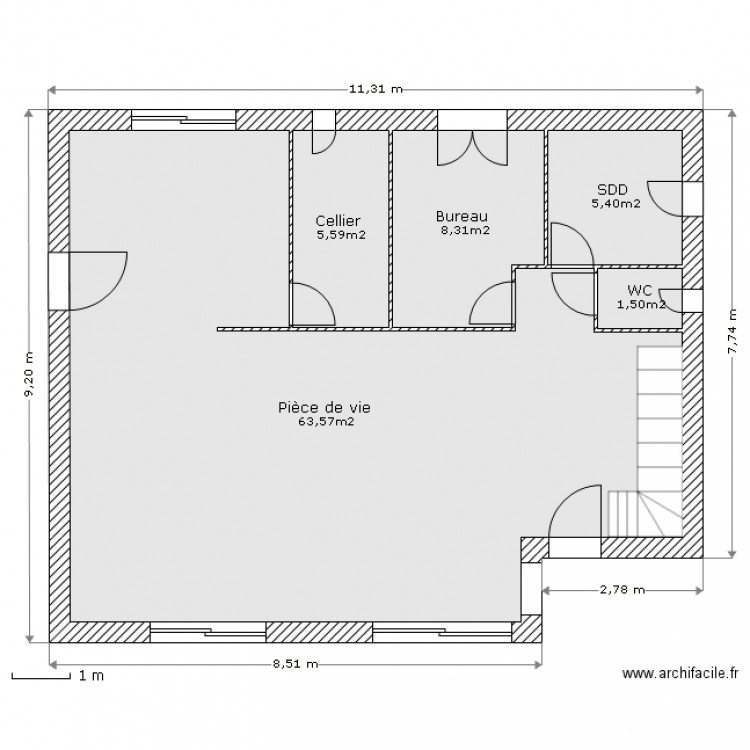 Plan. Plan de 0 pièce et 0 m2