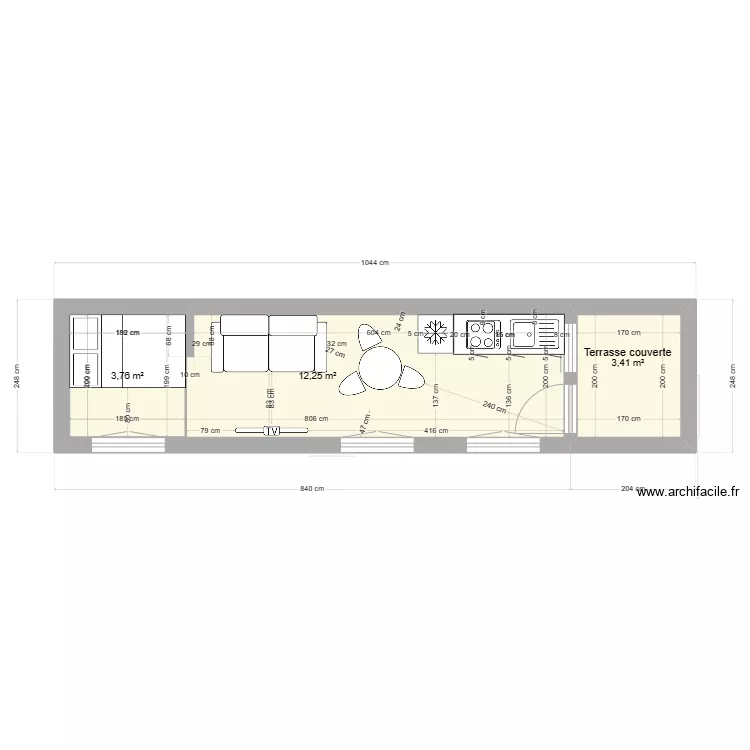 Tiny House. Plan de Tiny House. Plan de