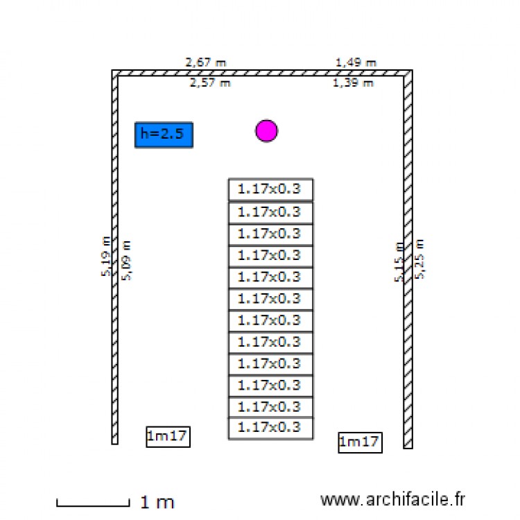 cage escalier tour. Plan de 0 pièce et 0 m2